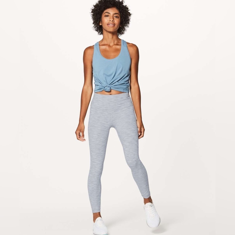 Lululemon Wunder Under Hi-Rise 7/8 Tight *Luxtreme 25", Spacedye Grey, Size 6